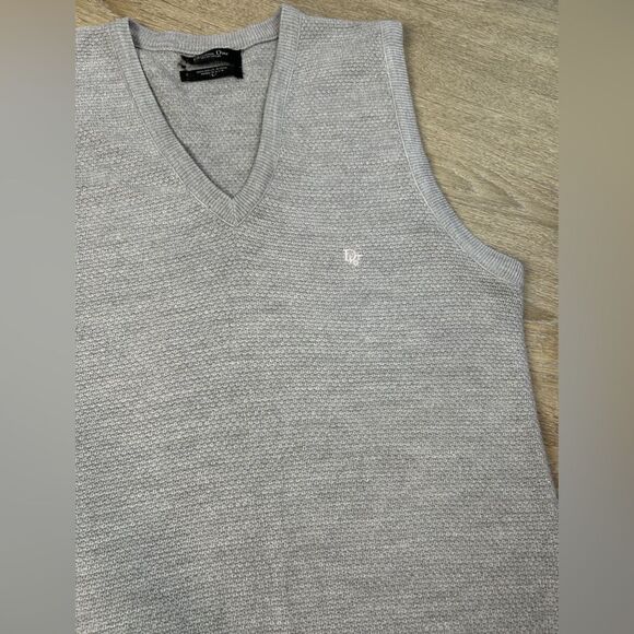 CHRISTIAN DIOR | Grey Men’s Sweater Vest Size Large - Picture 3 of 8